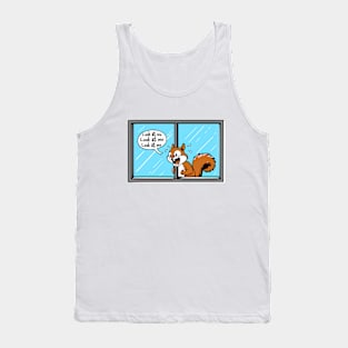 ADHD Excited Squirrel - Look at Me! - Funny Attention - Grab Tank Top